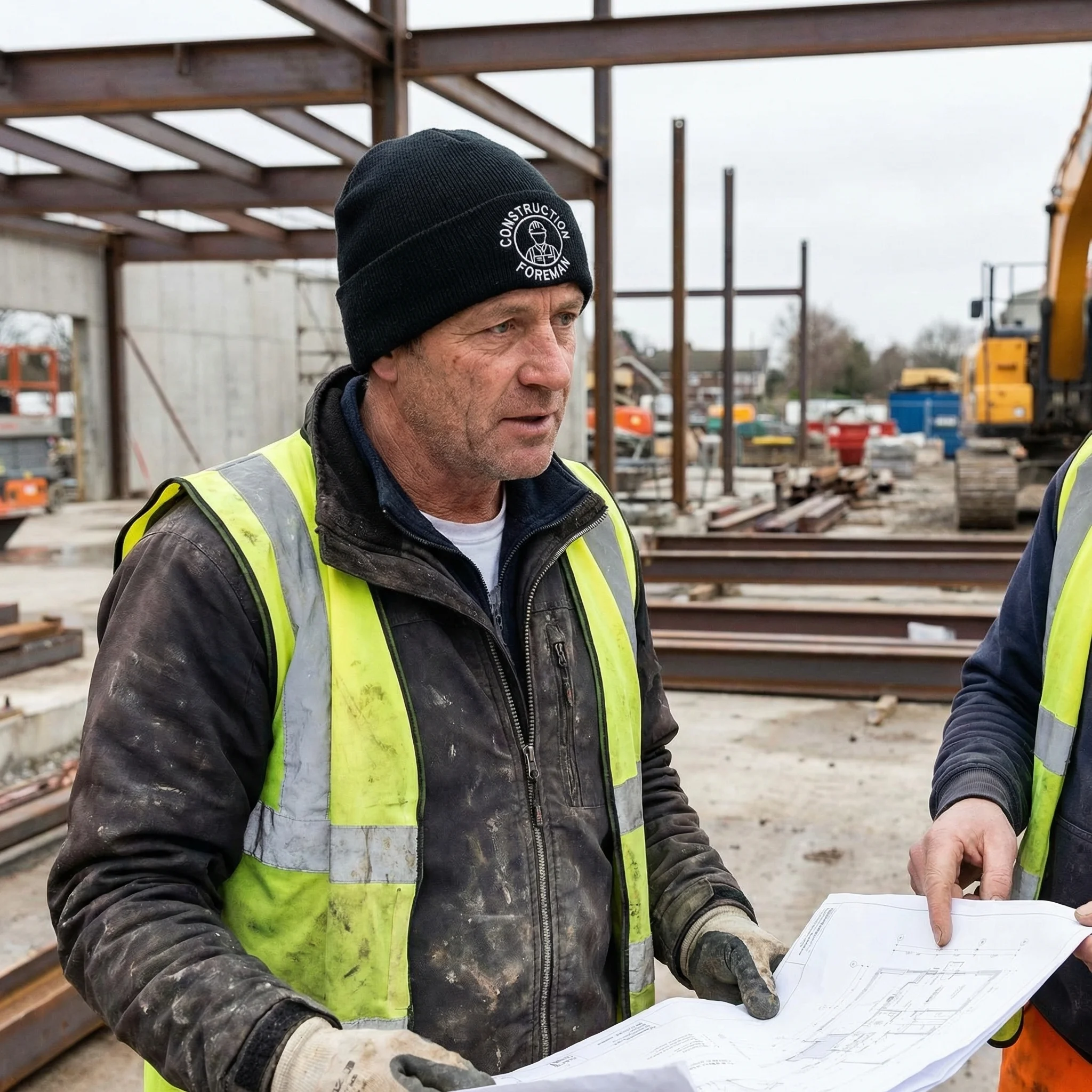 Mützen besticken – Beispiel 2